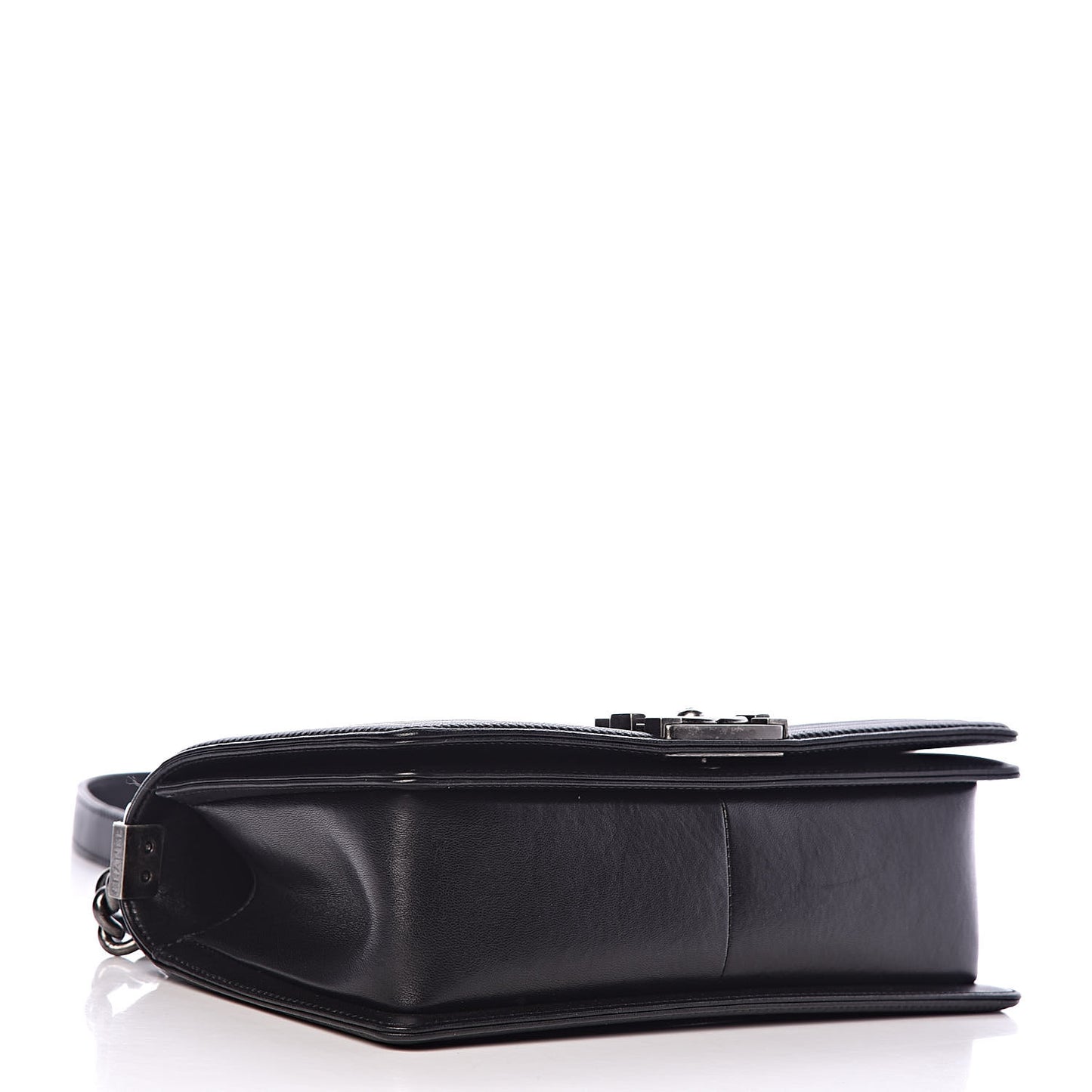 Lambskin Quilted Medium Boy Flap Black