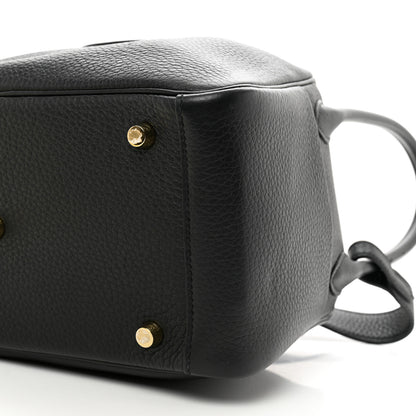 Hermes Taurillon Clemence Lindy 26 Black 10 of 11