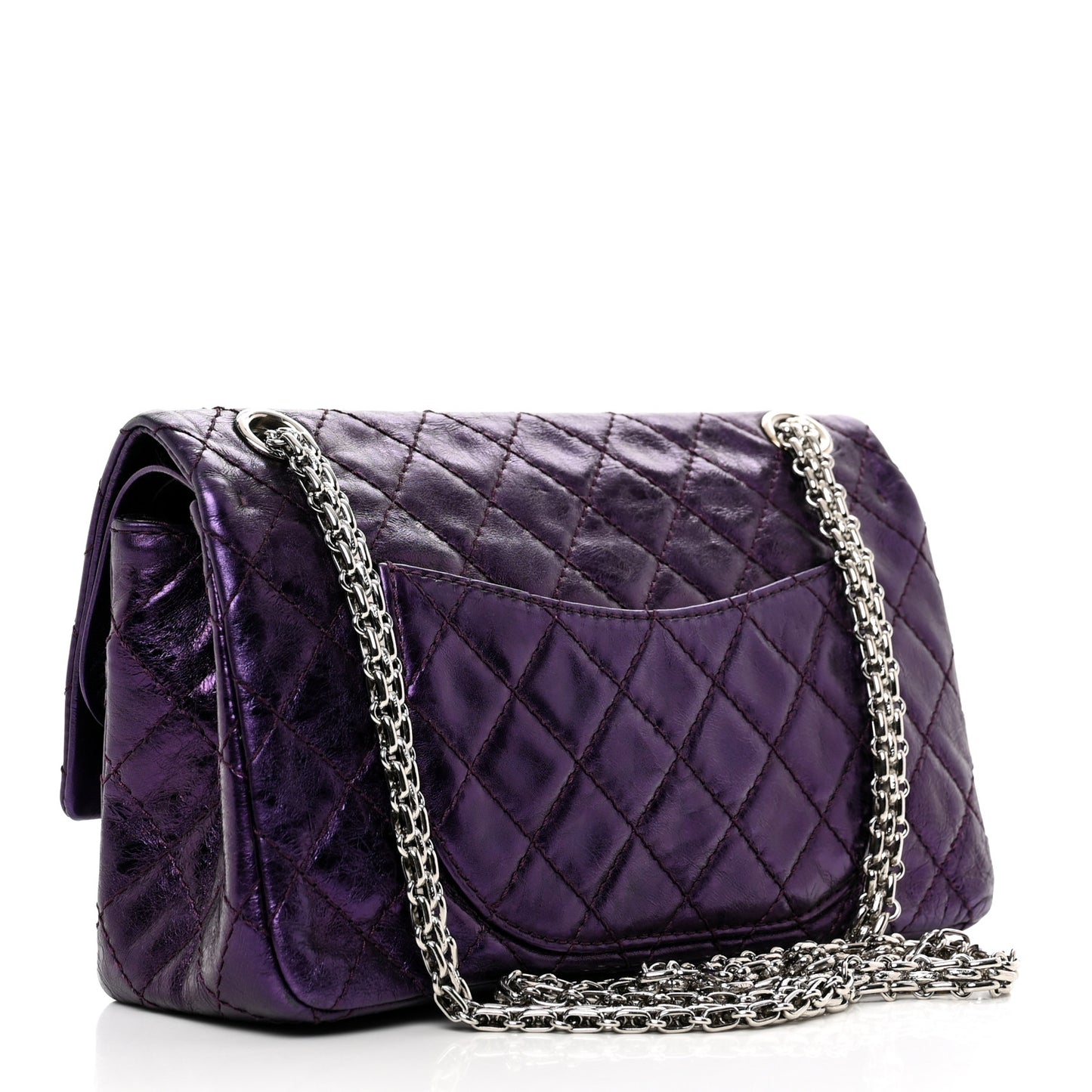 Metallic Calfskin 2.55 Reissue 225 Flap Violet