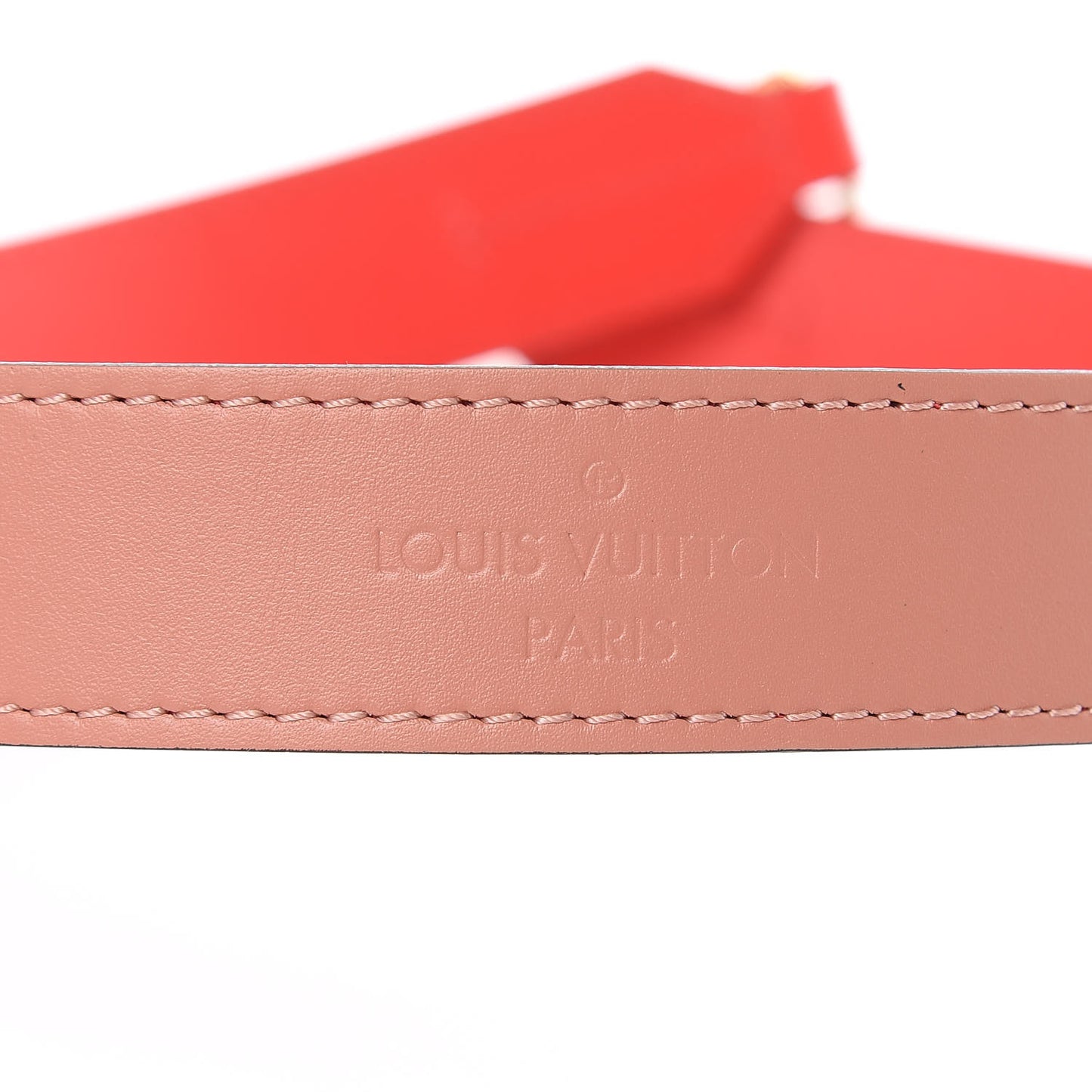 Calfskin Tuileries Besace Shoulder Strap Peach Rouge