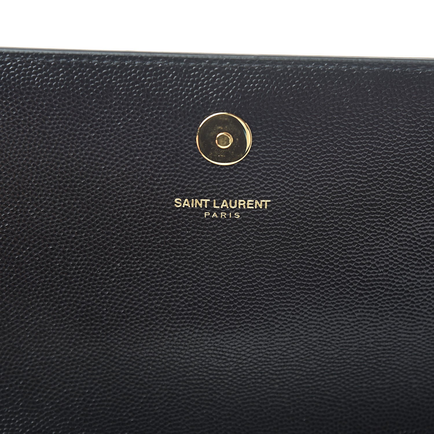 Saint Laurent Grain De Poudre Monogram Cassandre Clutch Black 6 of 8
