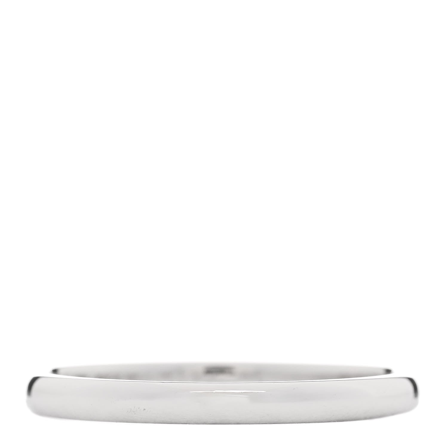 Van Cleef & Arpels Platinum 2mm Tendrement Wedding Band Ring 54 6.75 3 of 5