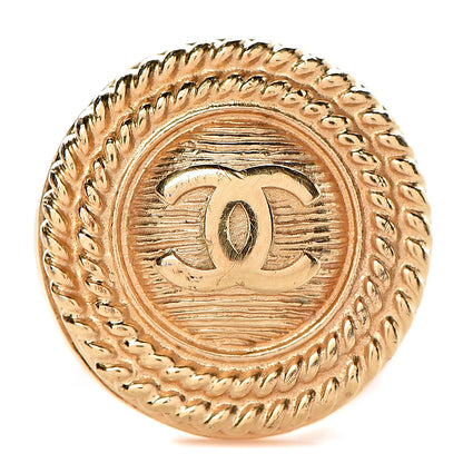 Chanel CC Ring 8 Gold 1 of 5