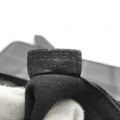 Burberry Nylon Tonal Check Messenger Bag Black 8 of 9