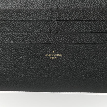 Louis Vuitton Calfskin Felicie Chain Wallet Card Holder Insert Black 6 of 6