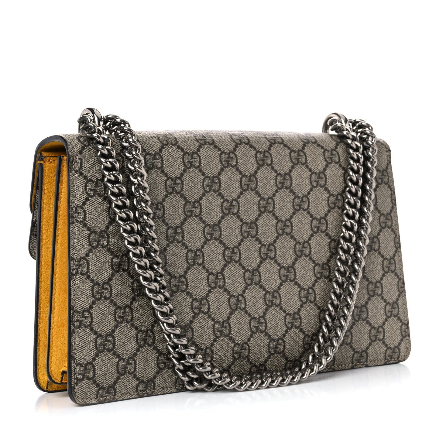 GG Supreme Monogram Small Dionysus Shoulder Bag Yellow