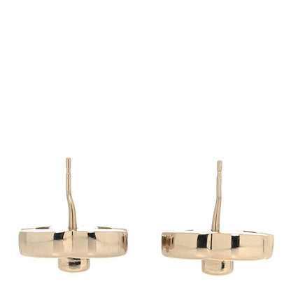 Chanel Metal CC Turnlock Earrings Gold 3 of 5