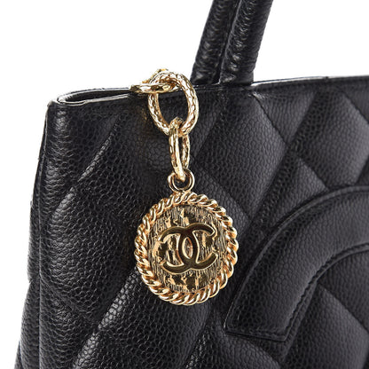 Chanel Caviar Quilted Medallion Tote Black 8 of 8