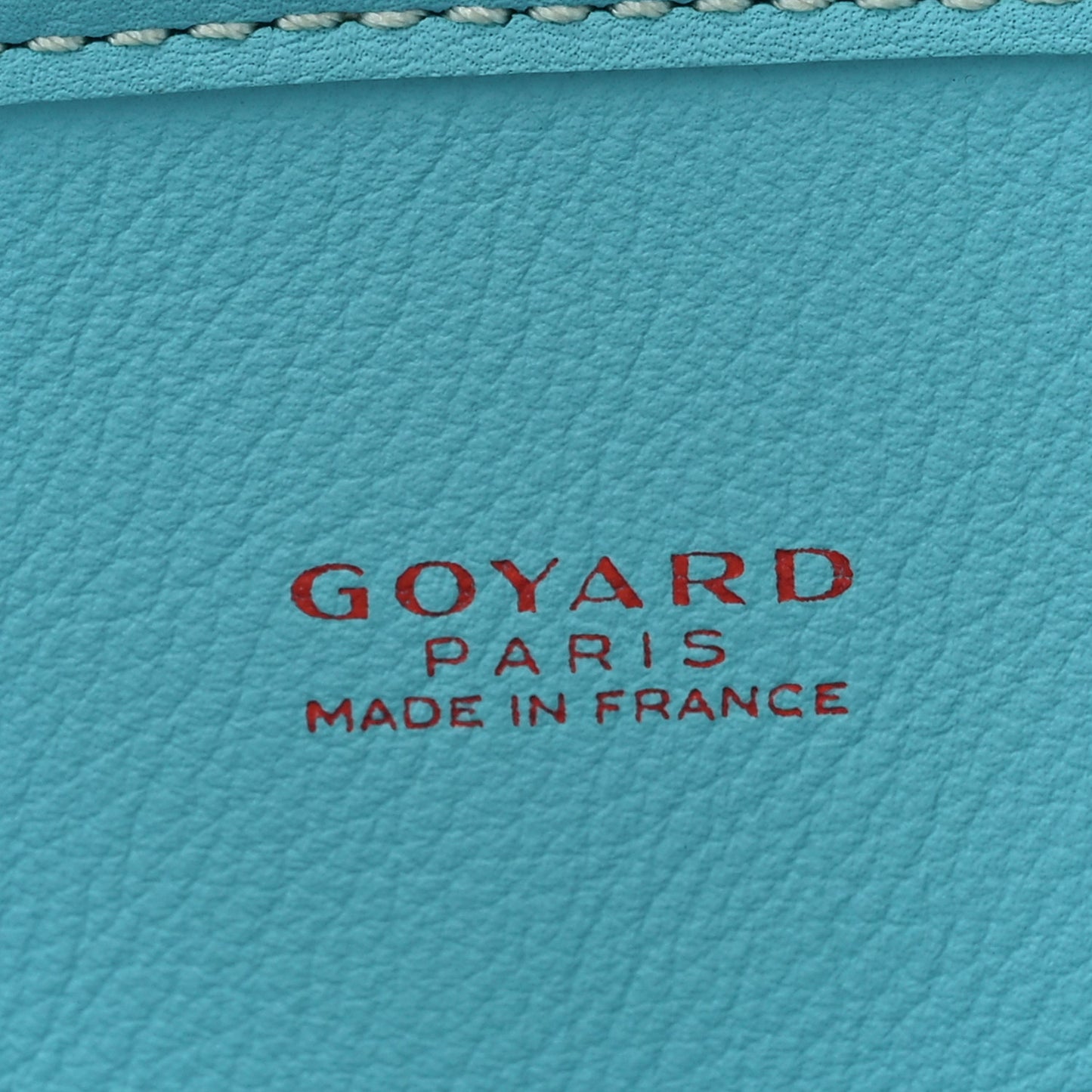 Goyardine Embroidered Seahorse Reversible Anjou PM Turquoise