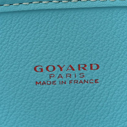 Goyard Goyardine Embroidered Seahorse Reversible Anjou PM Turquoise 10 of 17