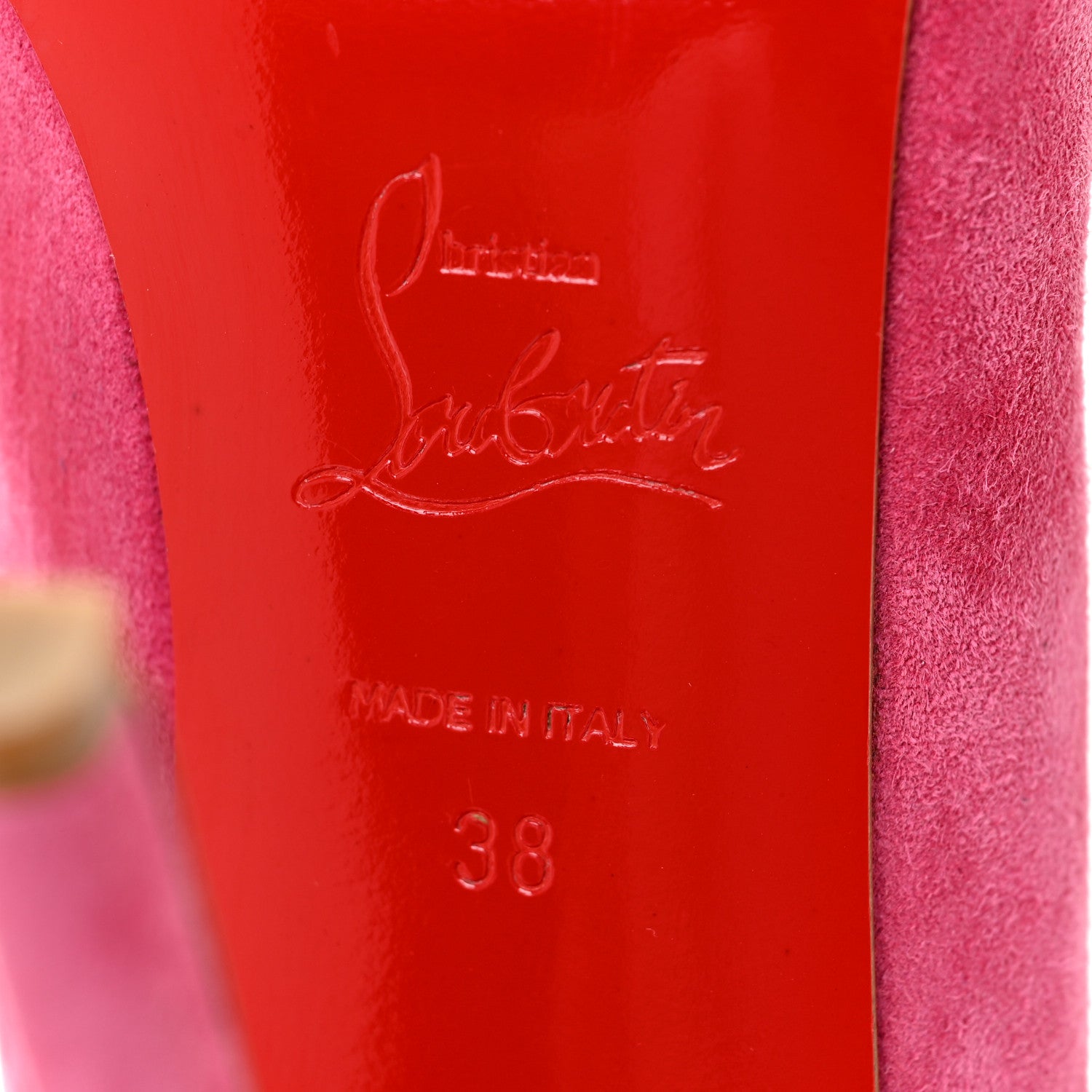 Christian Louboutin Suede Rampoldi 120 Ankle Strap Pumps 38 Pink 10 of 17