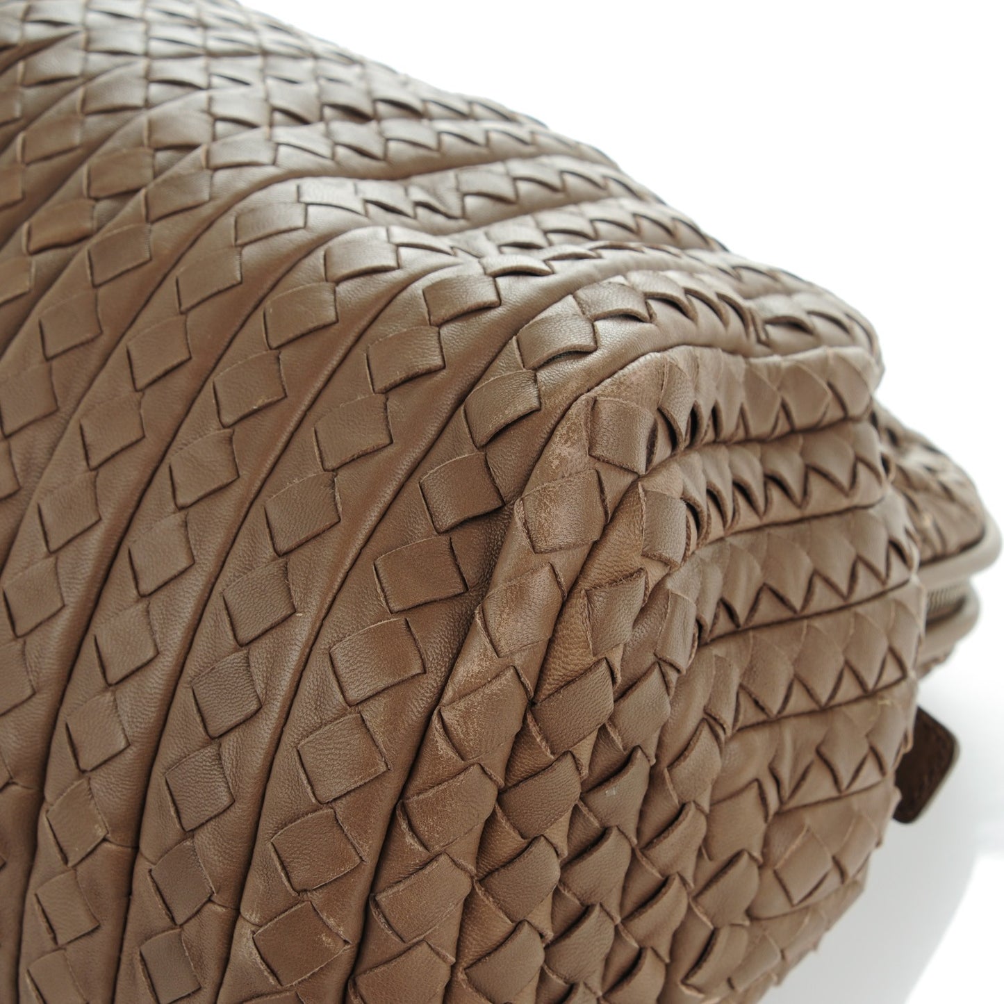 Nappa Intrecciato New Bond Satchel Ash