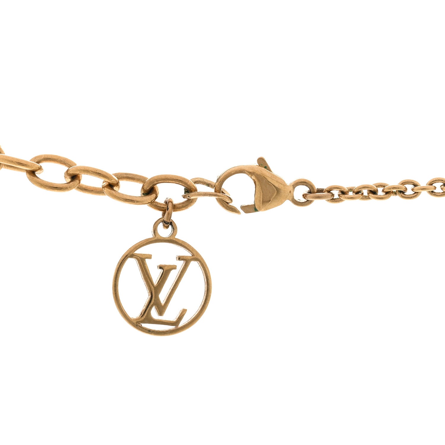 Louis Vuitton Metal Flowerful Choker Necklace Gold 6 of 6