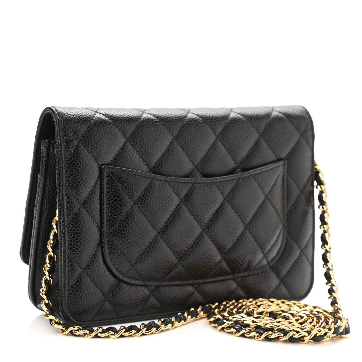 Chanel Caviar Quilted Wallet On Chain WOC Black 3 of 11
