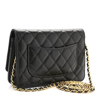 Chanel Caviar Quilted Wallet On Chain WOC Black 3 of 11