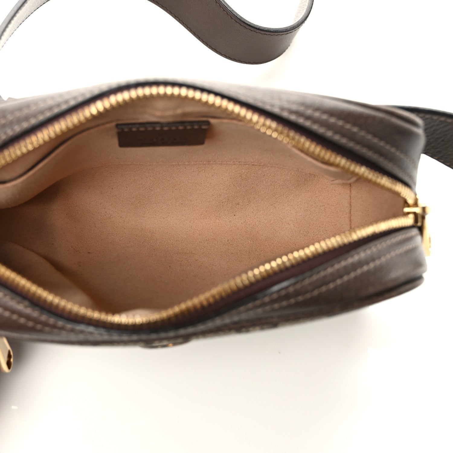 Gucci GG Supreme Monogram Web Small Ophidia Belt Bag 85 34 Dark Brown 5 of 13