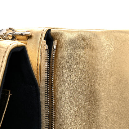 Louis Vuitton Metallic Lambskin Embossed Monogram Pochette Coussin Gold 10 of 11