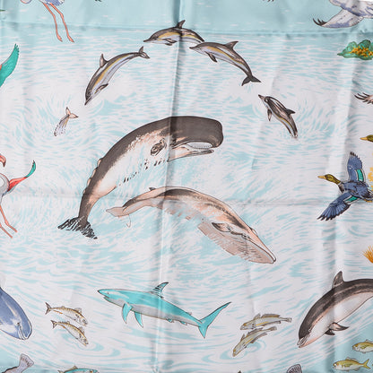 Hermes Silk La Vie Precieuse de La Mediterranee Scarf 90 1 of 5