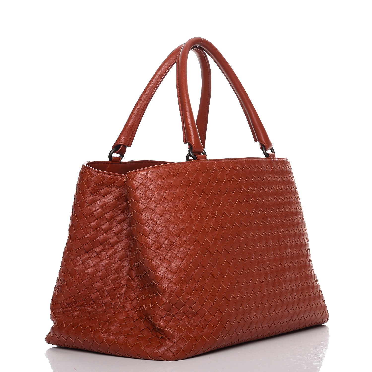 Bottega Veneta Nappa Intrecciato Milano Tote Brique 3 of 13