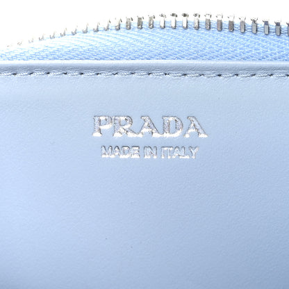 Prada Saffiano Triangle Zip Around Keychain Astrale 6 of 7