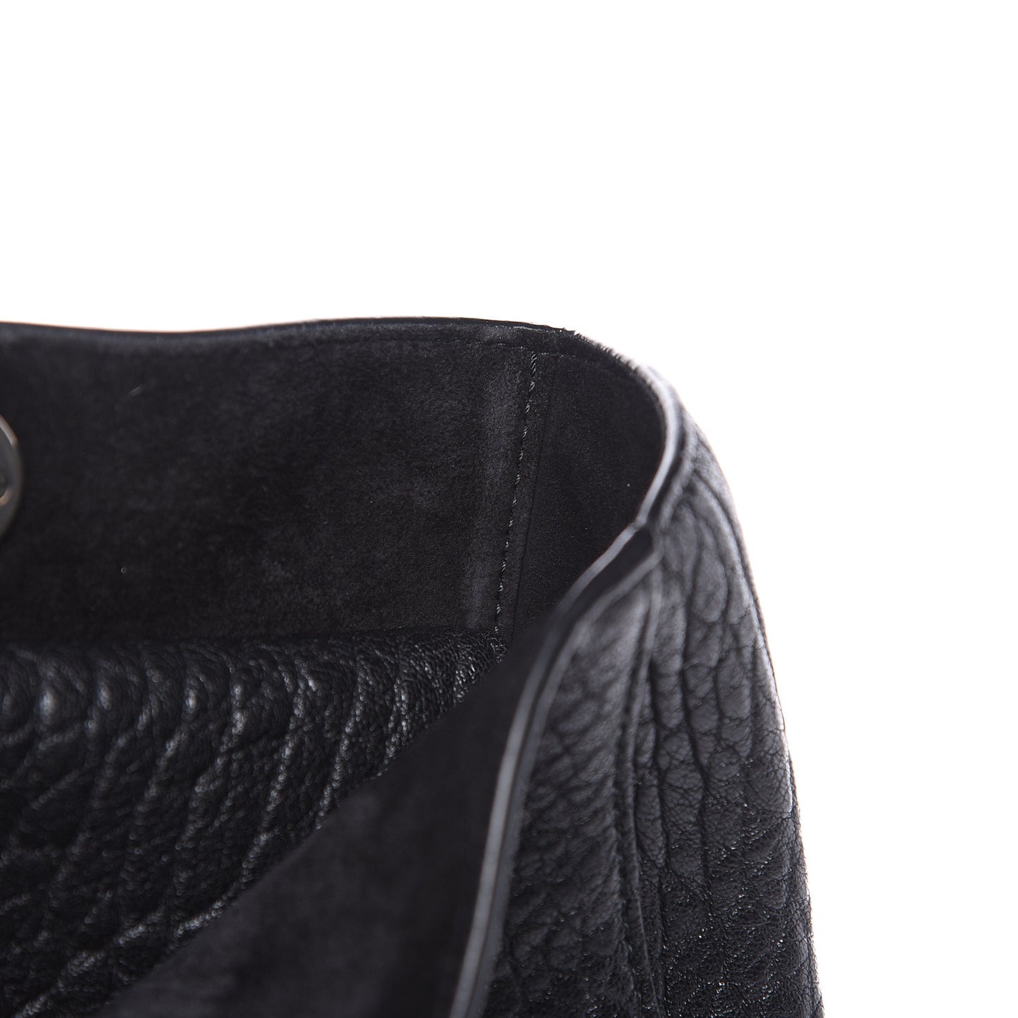 Canyon Grained Lambskin Large Lady Dior Black