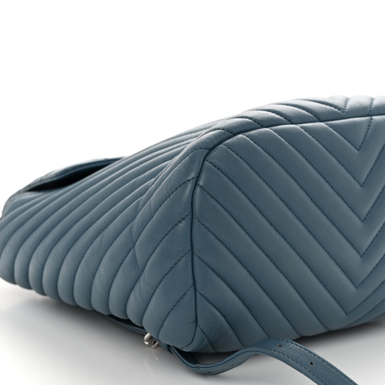 Chanel Calfskin Chevron Quilted Large Urban Spirit Backpack Light Blue 9 of 12