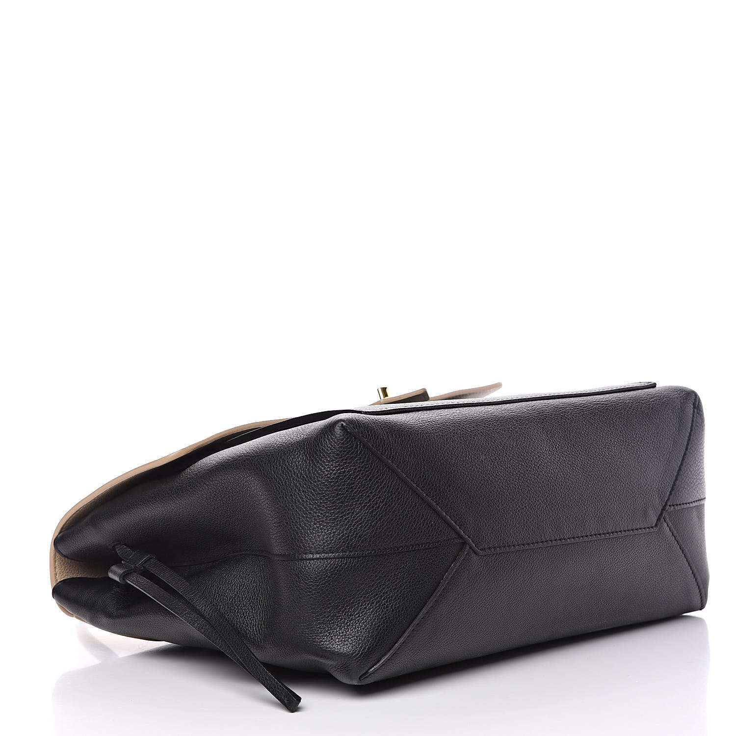 Louis Vuitton Calfskin Lockme MM Vanille Black 4 of 16