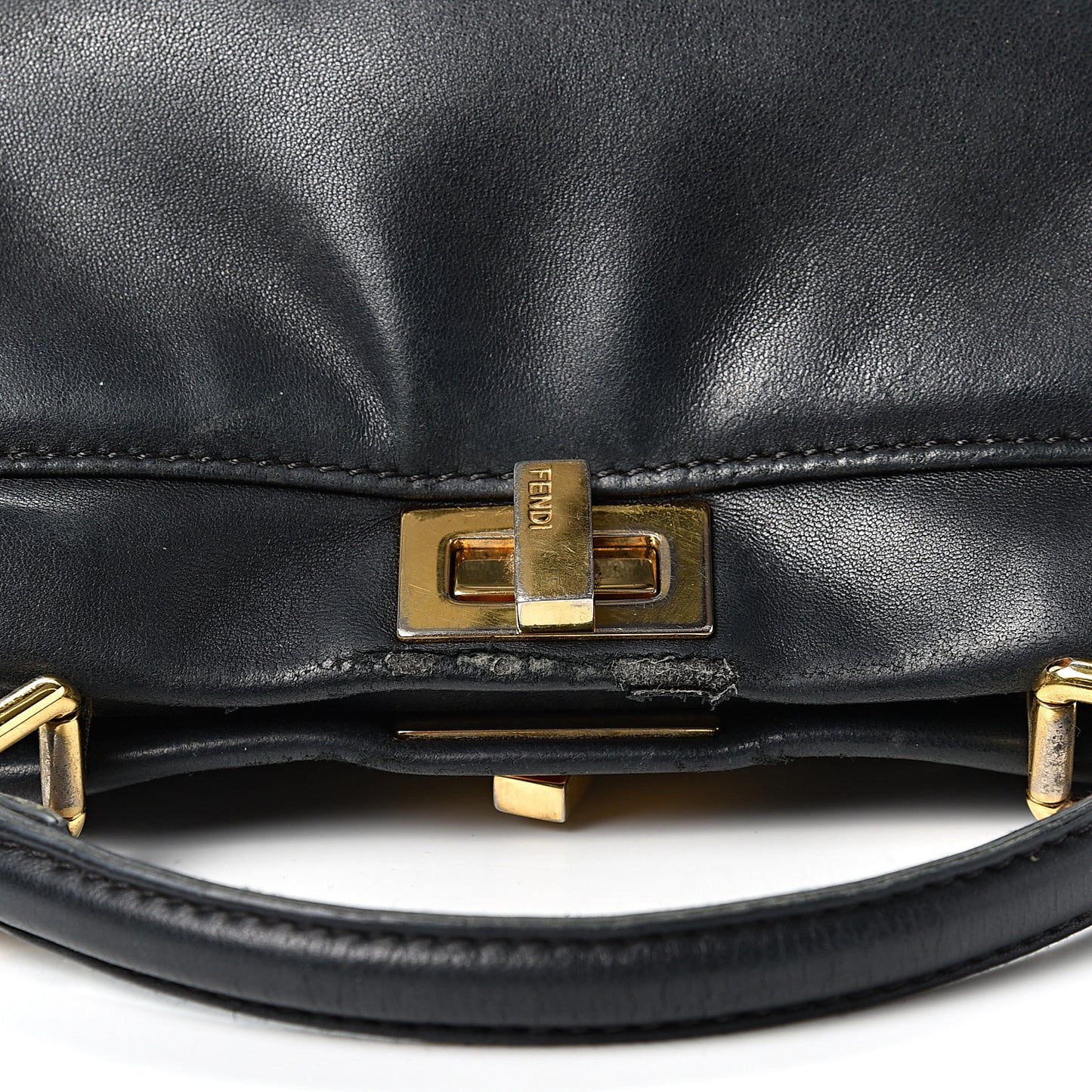 Nappa Mini Peekaboo Iconic Satchel Black