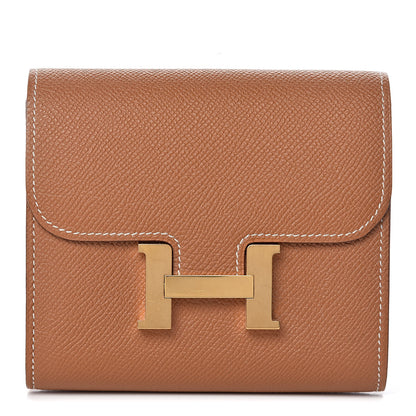Hermes Epsom Constance Short Wallet Gold 1 of 9