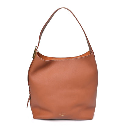 Louis Vuitton Grained Calfskin Low Key Hobo MM Cognac 1 of 10