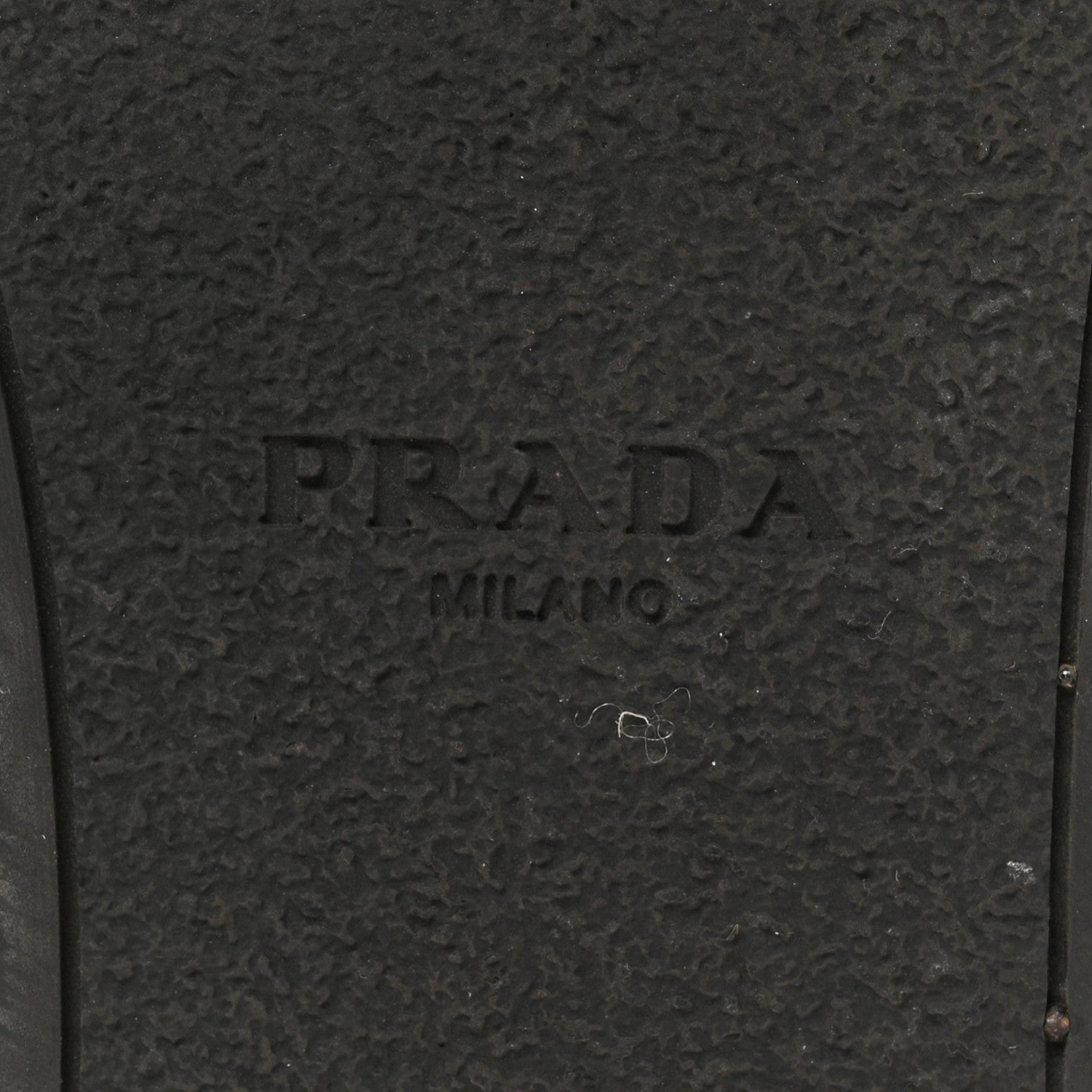 Prada Nappa Soft Padded Metal Triangle Logo Lug Sole 20mm Mules 38.5 Black 7 of 11