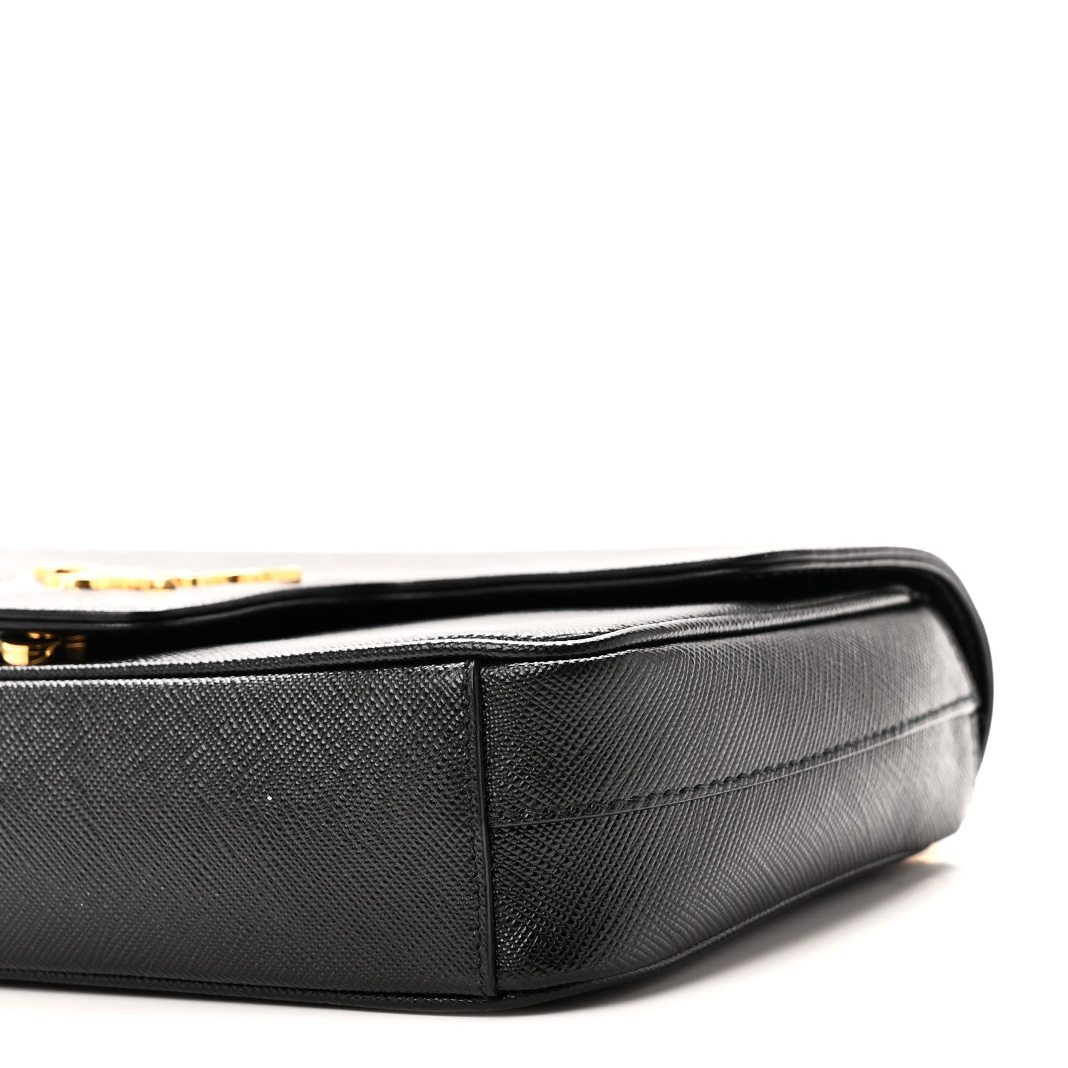 Prada Saffiano Flap Shoulder Bag Black 9 of 9