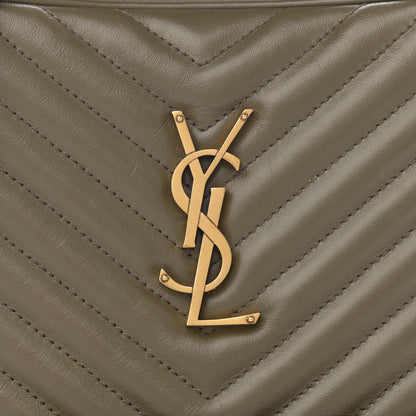 Saint Laurent Calfskin Matelasse Monogram Lou Camera Bag Military Olive 8 of 10