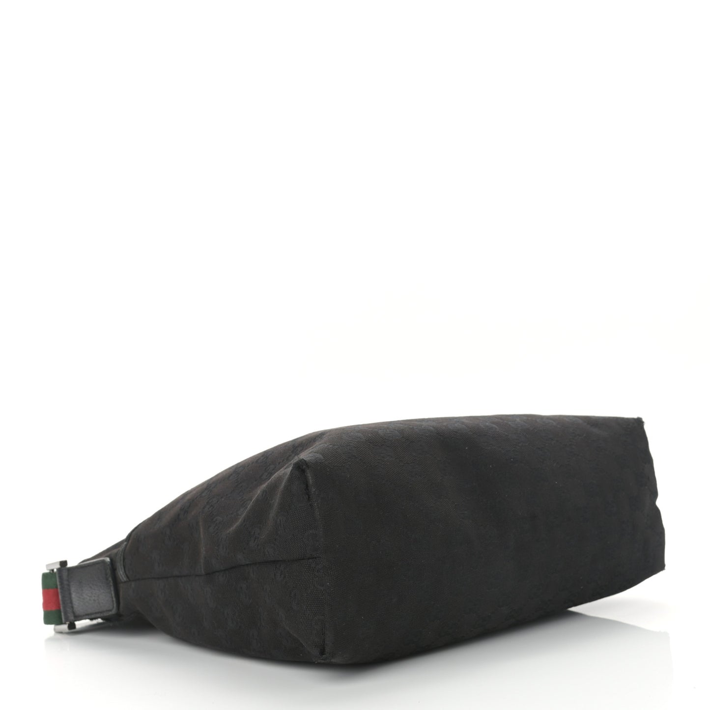 Monogram Web Medium Flat Messenger Bag Black