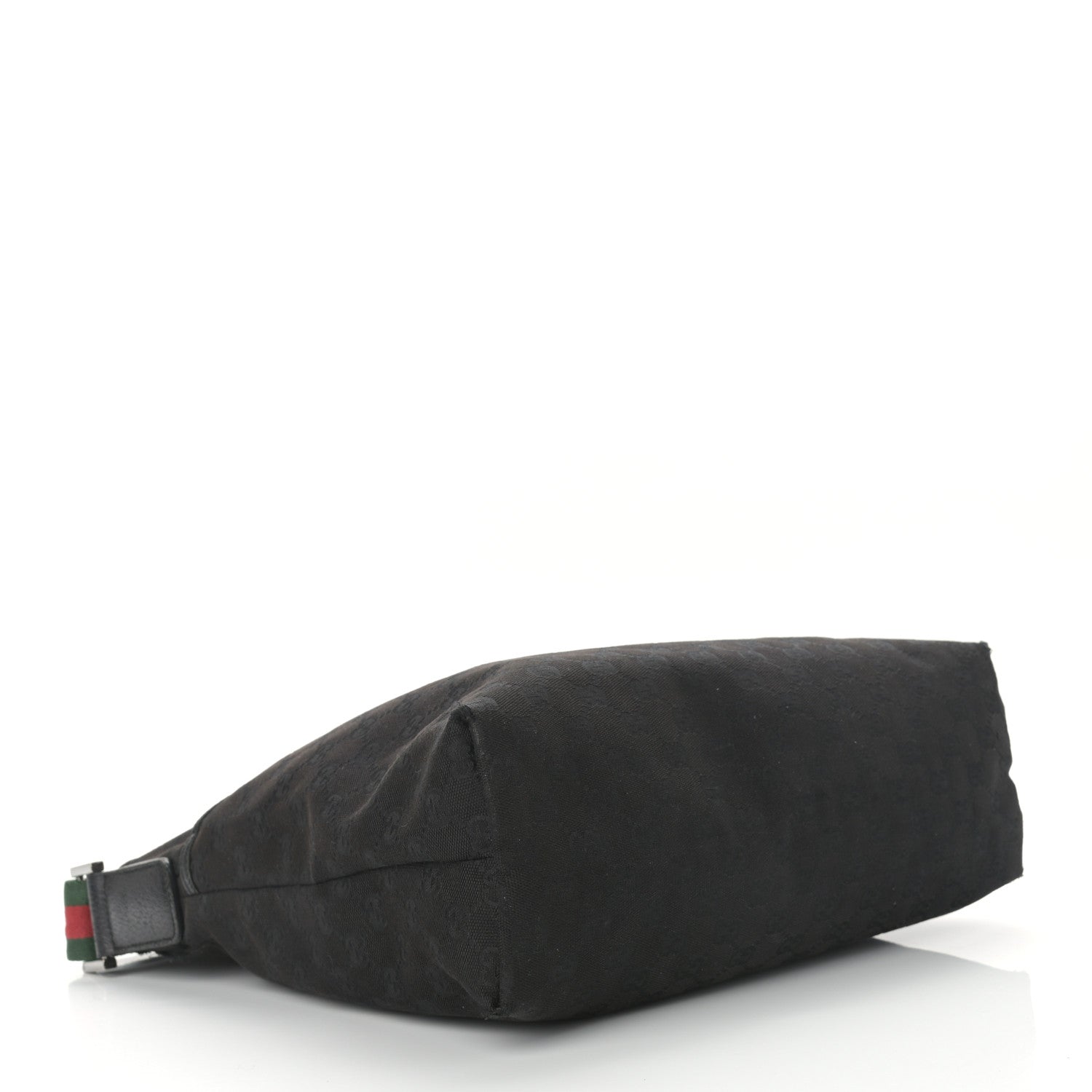 Gucci Monogram Web Medium Flat Messenger Bag Black 4 of 12