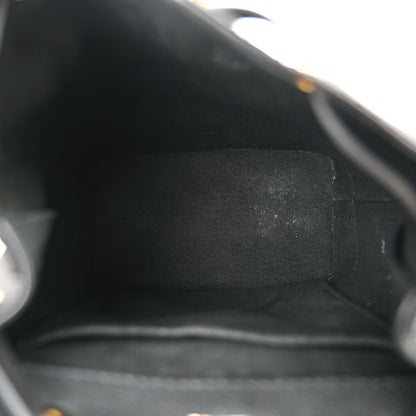 Louis Vuitton Calfskin Lockme Mini Backpack Black 5 of 11