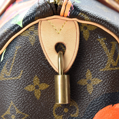Louis Vuitton Monogram Roses Speedy 30 11 of 15