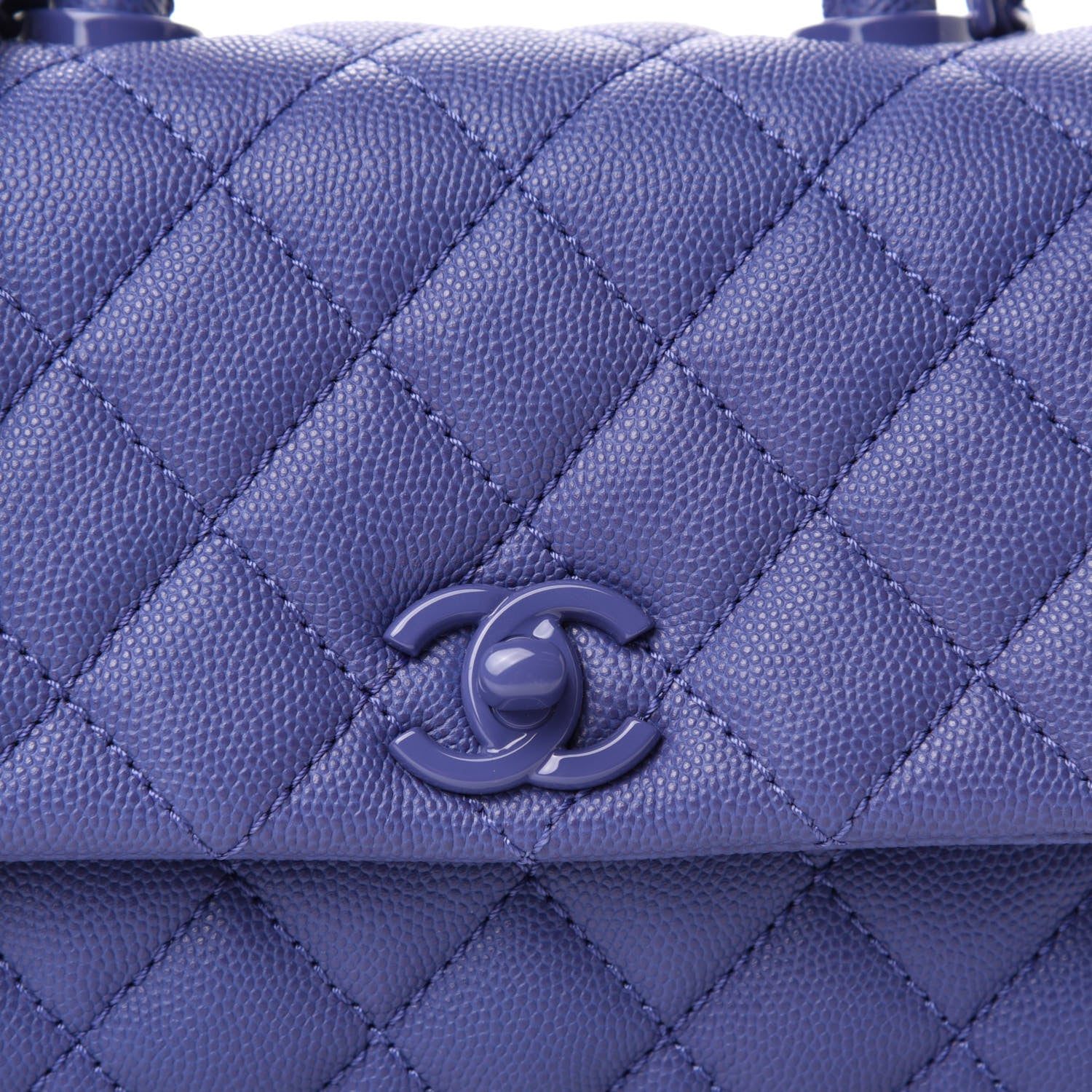 Chanel Caviar Quilted Incognito Extra Mini Coco Handle Flap Blue 10 of 10