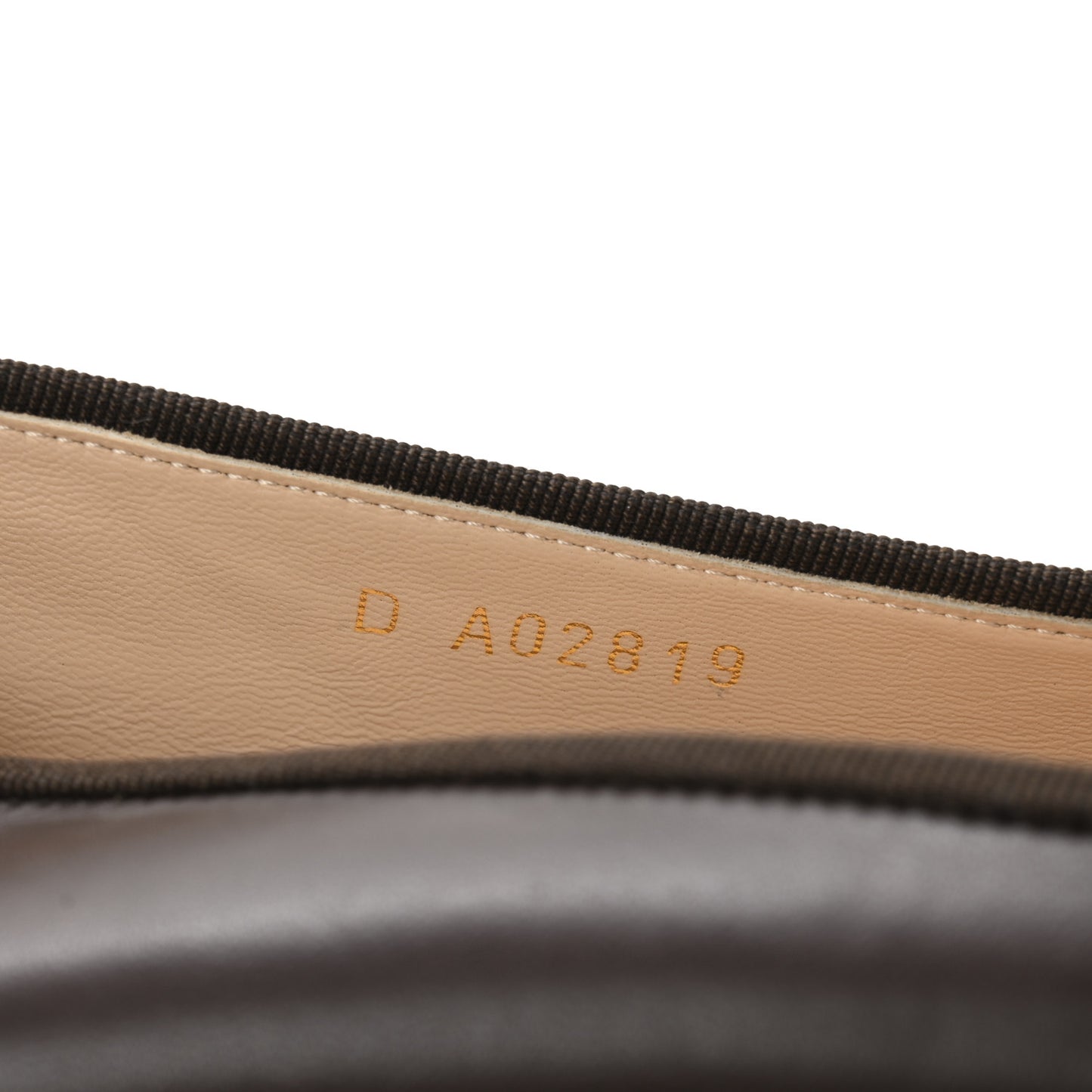 Lambskin Cap Toe CC Ballerina Flats 40 Brown Black
