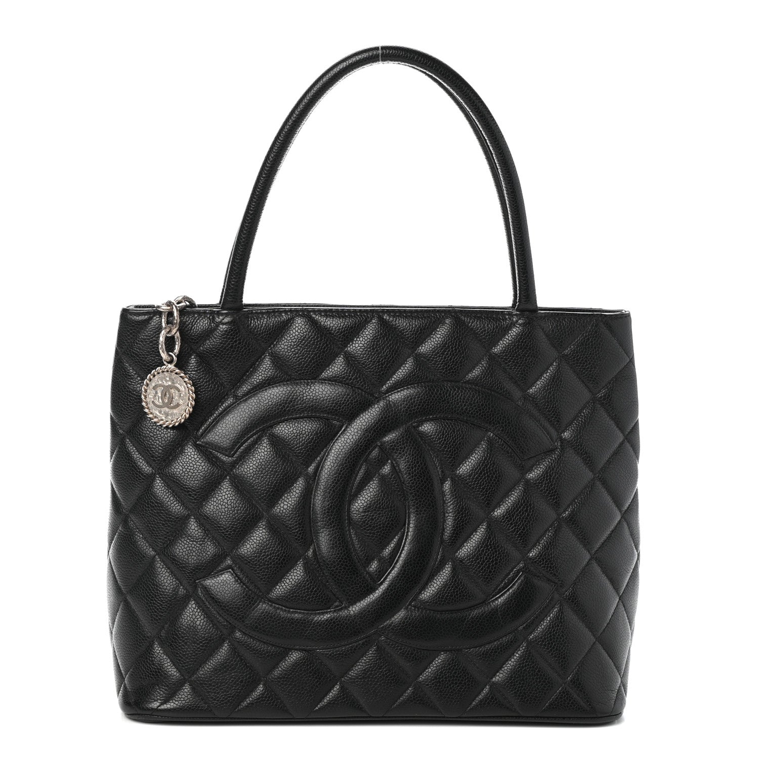 Chanel Caviar Quilted Medallion Tote Black 1 of 9