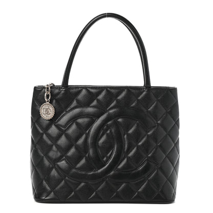 Chanel Caviar Quilted Medallion Tote Black 1 of 9