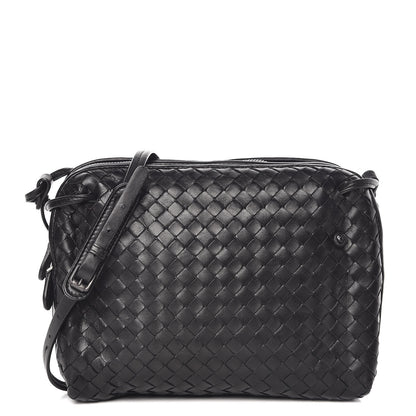 Bottega Veneta Nappa Intrecciato Pillow Crossbody Messenger Black 1 of 12