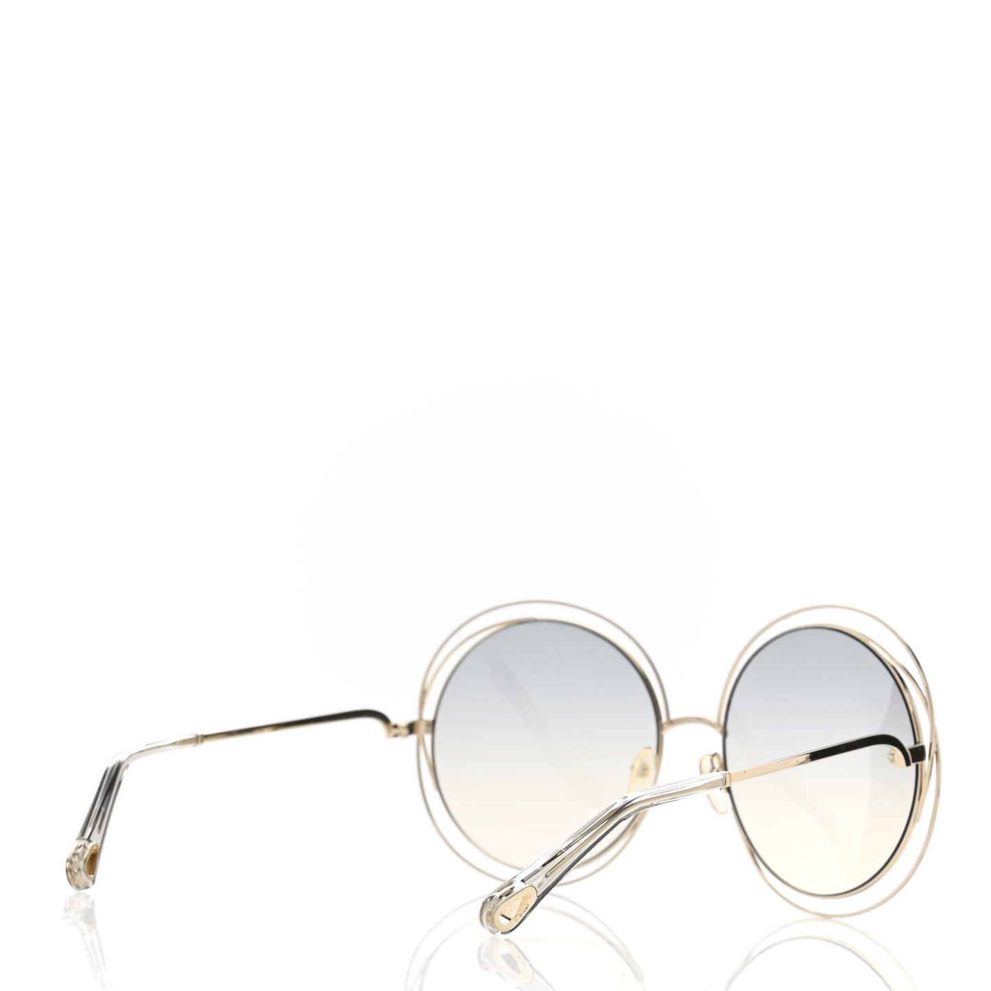 Oversize Round Carlina Oversized Round Sunglasses CE114S Gold Grey Metallic