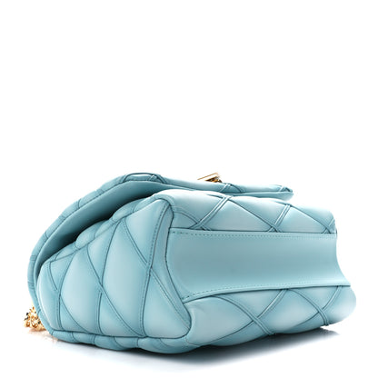 Louis Vuitton Lambskin Malletage Top Handle GO-14 MM Lagoon 5 of 11