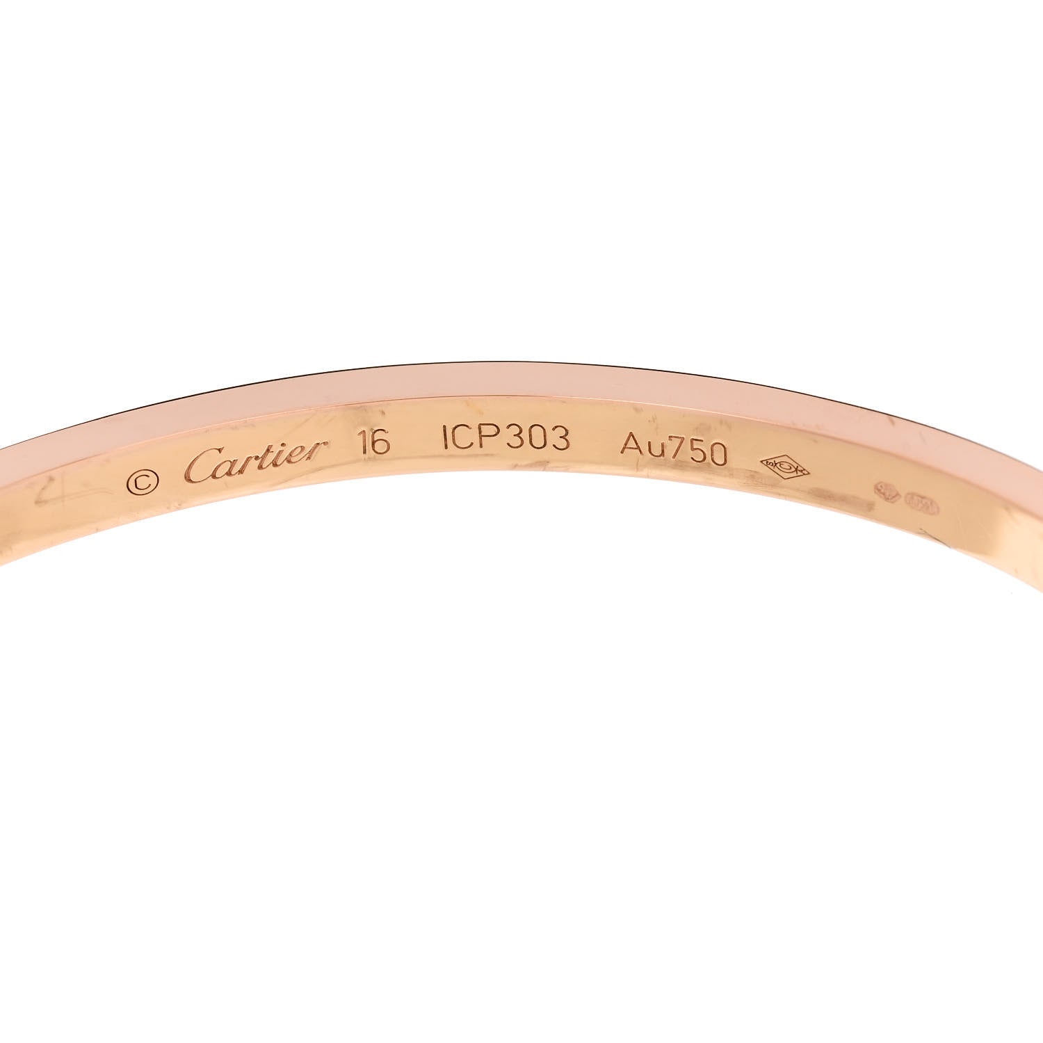 Cartier 18K Pink Gold Small LOVE Bracelet 16 4 of 5