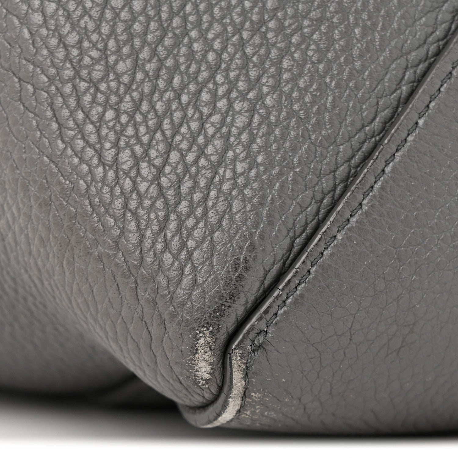 Celine Soft Grained Calfskin Medium Belt Cabas Phantom Grey 11 of 15