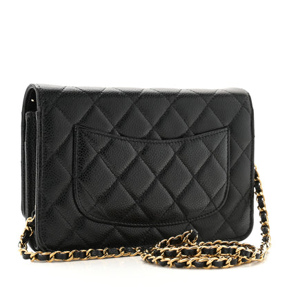Chanel Caviar Quilted Wallet on Chain WOC Black 2 of 11