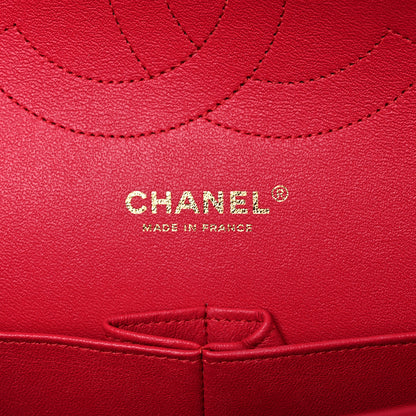 Chanel Lambskin Quilted Jumbo Double Flap Red 6 of 17