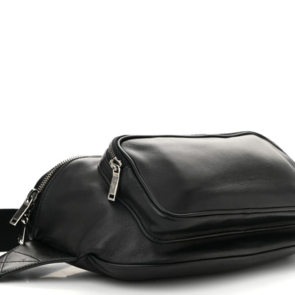 Saint Laurent Lambskin Subway Belt Bag Black 9 of 11
