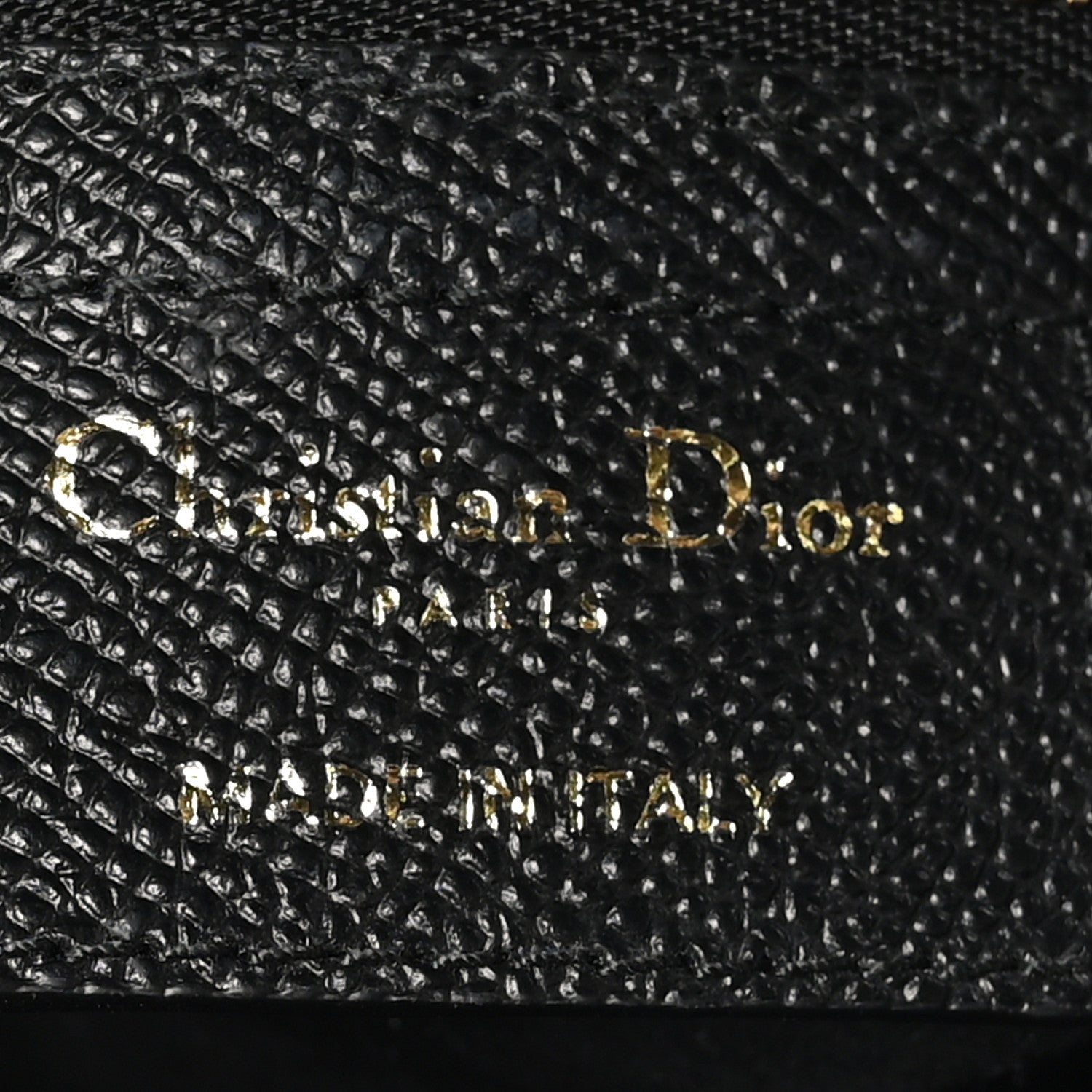 Christian Dior Grained Calfskin Saddle Bag With Strap Black 6 of 10